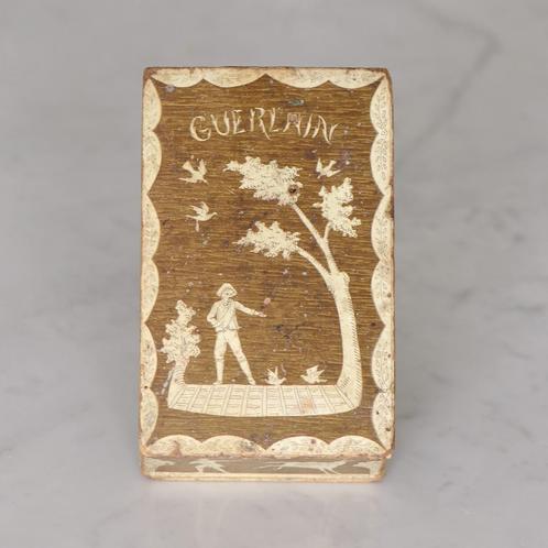 ✅ Antiek etui verpakking GUERLIN MITSOUKÔ ca. 1915, Verzamelen, Parfumverzamelingen, Gebruikt, Toebehoren, Ophalen of Verzenden