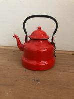 Rood emaille keteltje 14 cm, Ophalen of Verzenden