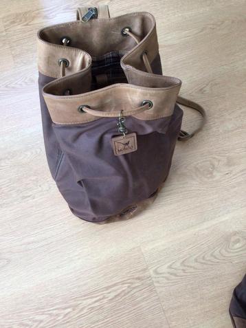 Bosboom Mongo rugzak / slingbag — wax leer — bijna nieuw beschikbaar voor biedingen