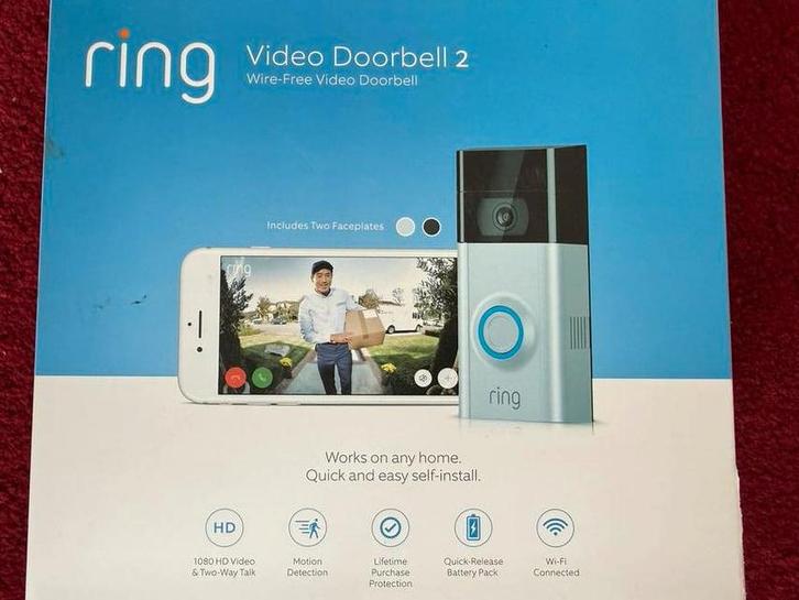 Ring Video Doorbell 2 - Nieuw!, Hobby en Vrije tijd, Elektronica-componenten, Nieuw, Ophalen of Verzenden