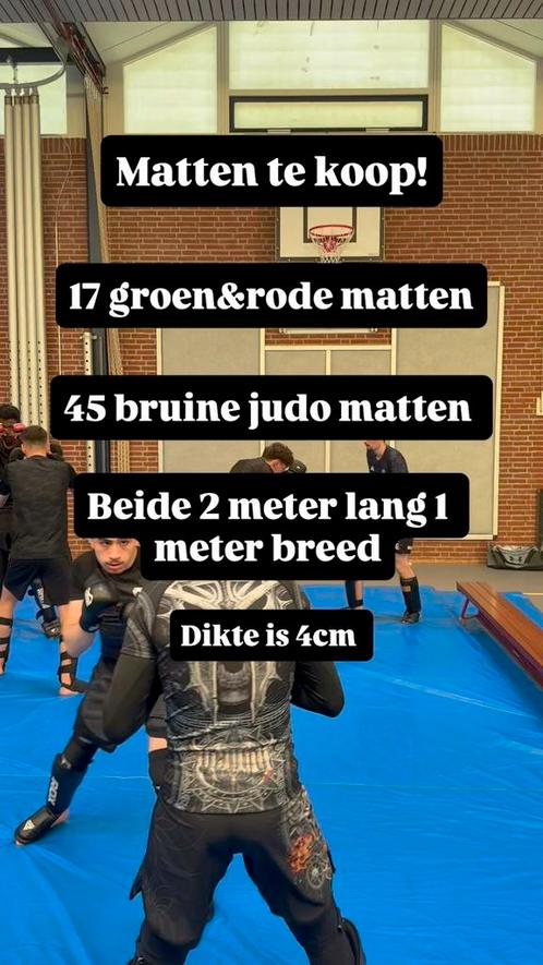 Judomatten te koop, Sport en Fitness, Vechtsporten en Zelfverdediging, Gebruikt, Judo, Vechtsportmateriaal, Maat XL, Ophalen