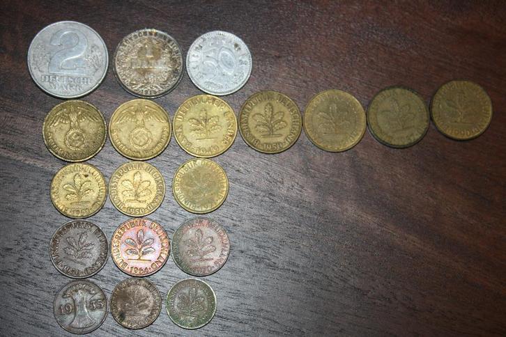 Duitse munten 1915-1999, Postzegels en Munten, Munten | Europa | Niet-Euromunten, Setje, Duitsland, Zilver, Ophalen of Verzenden