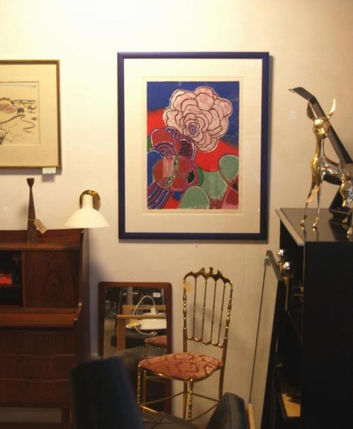 Corneille zeefdruk - Mounira a la fleur - gesigneerd, Antiek en Kunst, Kunst | Litho's en Zeefdrukken, Ophalen of Verzenden