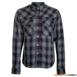 CLAW Lumberjack Motorshirt, Zwart-Grijs beschikbaar voor biedingen