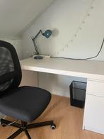 Ikea malm bureau - wit, Huis en Inrichting, Bureaus, Ophalen, Zo goed als nieuw
