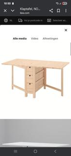 Klaptafel Norden ikea, Ophalen, 50 tot 100 cm, Tot twee personen, 50 tot 100 cm
