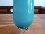 Vintage opaline vaasje in blauw, Italy, Ophalen of Verzenden