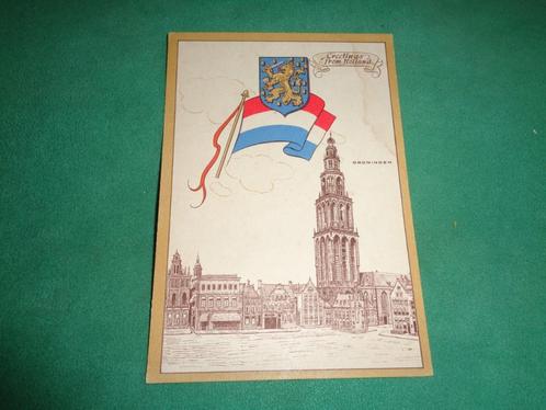 Bevrijding Groningen zeldzame kaart erven Lucas Bols oorlog, Verzamelen, Militaria | Tweede Wereldoorlog, Landmacht, Foto of Poster