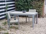 Tuinset ikea taupe + 4 stoelen + kleine tafel, Ophalen, Zo goed als nieuw, Rechthoekig