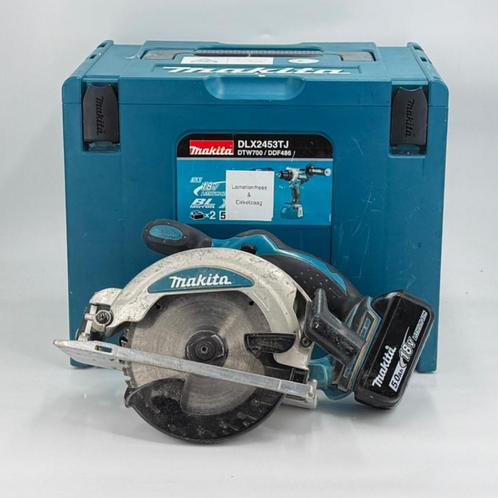Makita DSS610RTJ 18V Li-Ion Accu cirkelzaag set (1x 5.0Ah ac, Doe-het-zelf en Verbouw, Gereedschap | Zaagmachines, Zo goed als nieuw