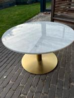 Ronde salontafel met marmeren blad, Ophalen, Gebruikt, Overige materialen, Rond