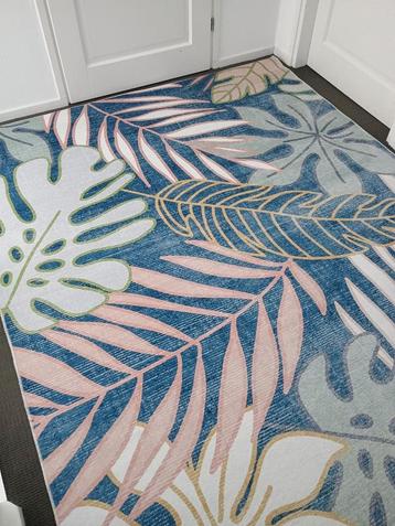 Prachtig Groot Vloerkleed met uniek blad-patroon 200x300cm beschikbaar voor biedingen