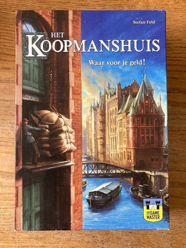 The Game Master - Het Koopmanshuis (2-5 spelers, 8+jr) zgan, Hobby en Vrije tijd, Gezelschapsspellen | Bordspellen, Zo goed als nieuw