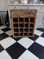 Rieten wijnrek, Huis en Inrichting, Woonaccessoires | Wijnrekken, Ophalen, Zo goed als nieuw, Hout, 50 tot 75 cm
