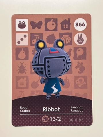 Nintendo Animal Crossing Cards - Series 4 - card 366 Ribbot beschikbaar voor biedingen