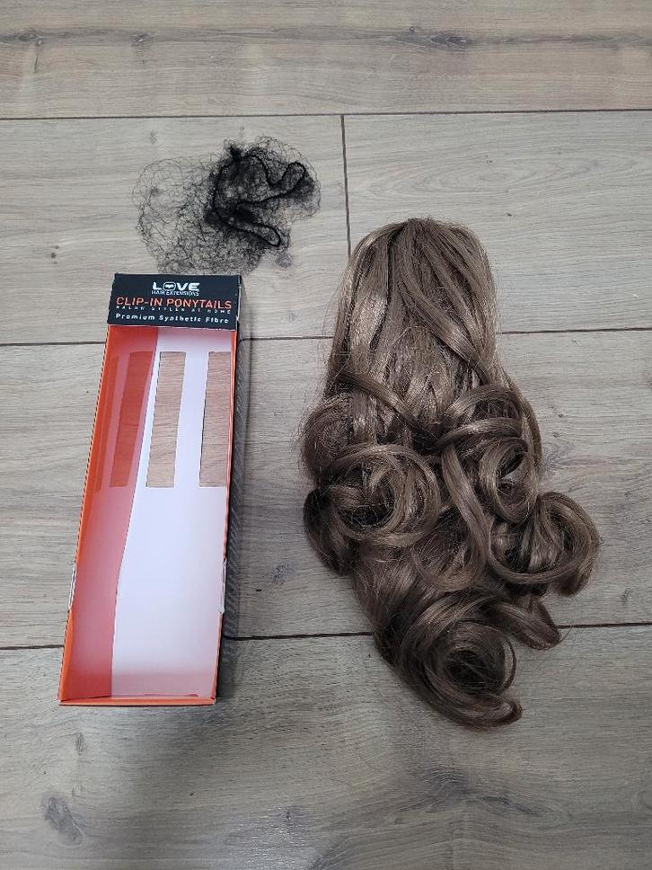 Paardenstaart haarklip bruin nieuw, Sieraden, Tassen en Uiterlijk, Uiterlijk | Haarverzorging