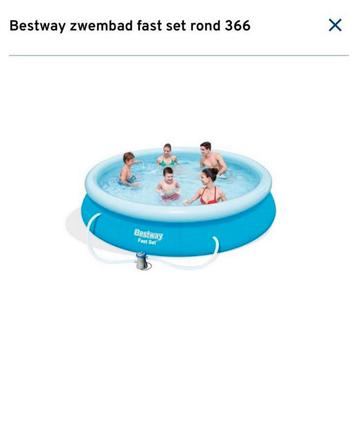 Bestway zwembad alles (pomp, vloer, badje etc) incl zgan beschikbaar voor biedingen