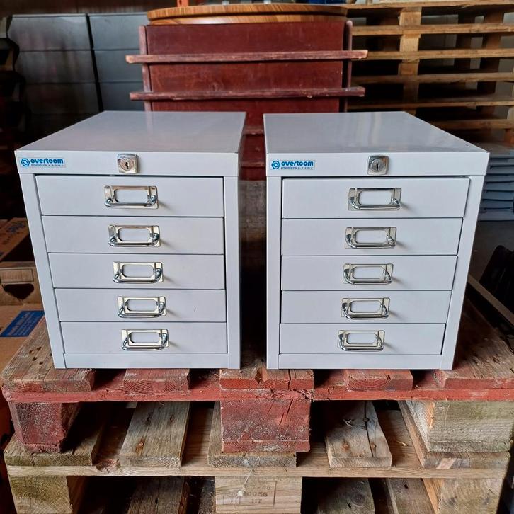 2 x ladekasten Overtoom 5 x 2 lades., Huis en Inrichting, Kasten | Ladekasten, Gebruikt, Minder dan 100 cm, 25 tot 50 cm, Ophalen