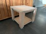Houten bijzettafel van steigerhout 51x51x45 cm lxbxh, Minder dan 55 cm, Gebruikt, Vierkant, Ophalen of Verzenden