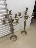 Massief ijzer 5 arm kandelaar, Ophalen, Zilver