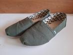 Z.G.A.N. Mosgroene canvas schoenen Toms Alpergata mt 39, Ophalen of Verzenden, Toms, Groen, Sneakers of Gympen
