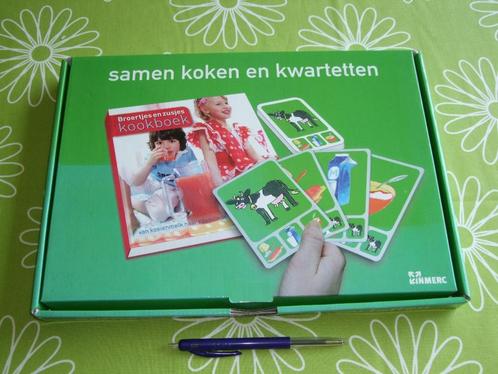 Samen koken en kwartetten - Broertjes & Zusjeskookbox, Verzamelen, Speelkaarten, Jokers en Kwartetten, Zo goed als nieuw, Kwartet(ten)