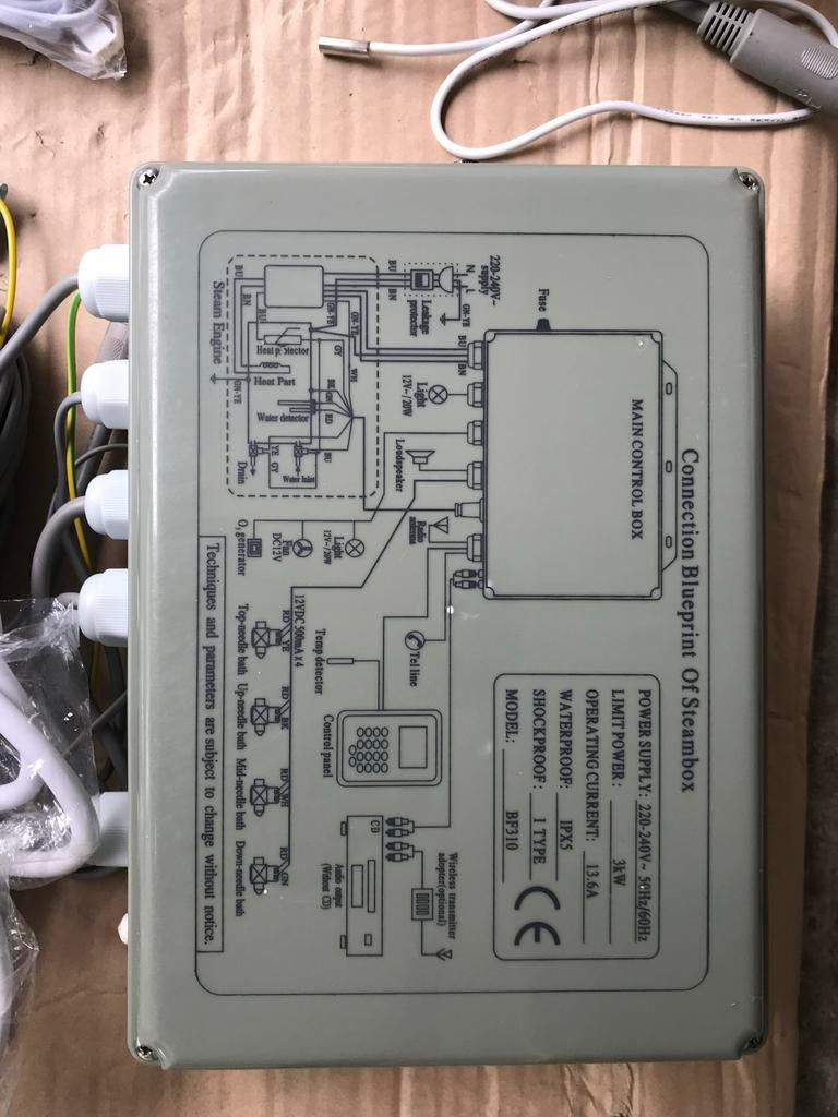 Complete Stoombad Generator Set, Ophalen of Verzenden, Nieuw, Elektrische waterontharder