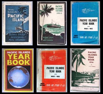 [Pacific] Zes Boeken Eilanden Stille Oceaan 1922, 1935 etc. beschikbaar voor biedingen