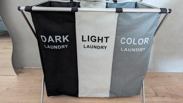 Leuke wasmand met sorteer vakken inklapbaar  beschikbaar voor biedingen
