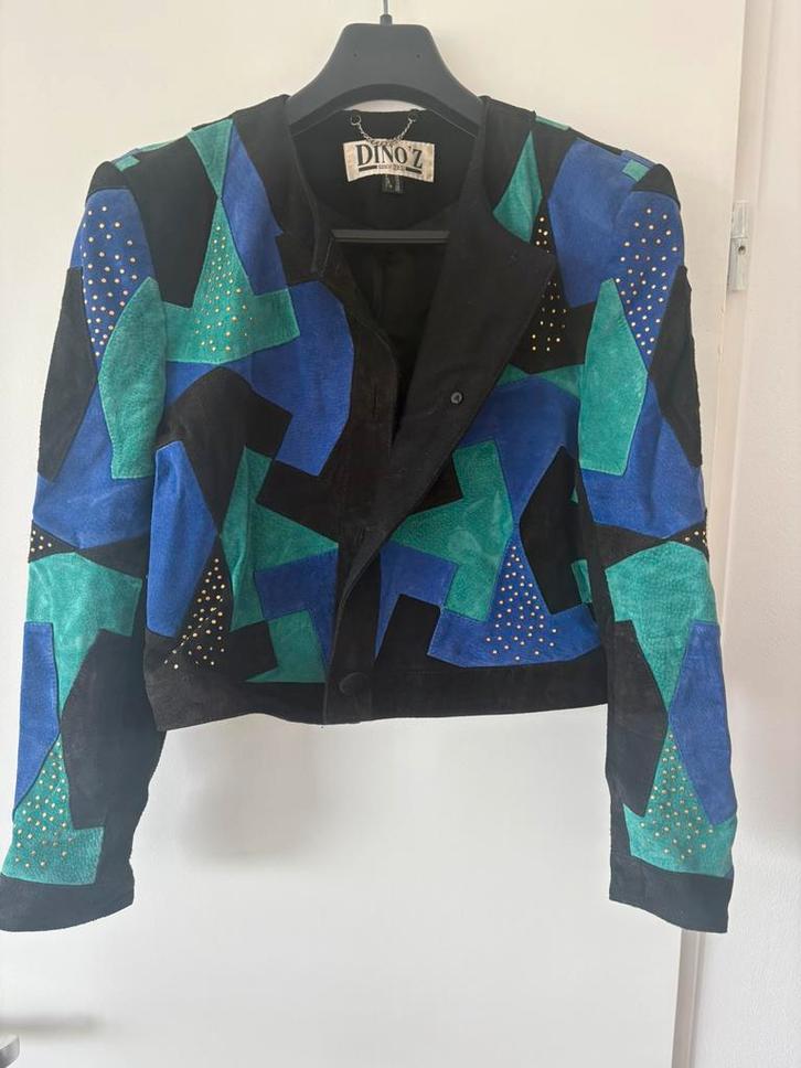 Dino'z 80s suède leren "Kite" jasje -zeer goede staat, Kleding | Dames, Jasjes, Kostuums en Pakken, Gedragen, Blauw, Ophalen of Verzenden