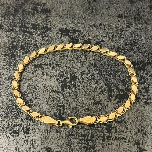 14k gouden armband cardon schakel, Sieraden, Tassen en Uiterlijk, Armbanden, Nieuw, Goud, Ophalen of Verzenden