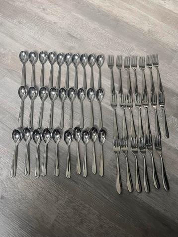 Alessi theelepeltjes en gebaksvorkjes - 50 stuks beschikbaar voor biedingen