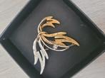 Vintage broche, zeer bijzonder, goud en zilver én diamantje, Sieraden, Tassen en Uiterlijk, Broches, Ophalen of Verzenden, Gebruikt