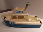 Playmobil - politieboot vintage, Ophalen of Verzenden, Gebruikt