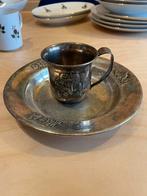 Bordje en kopje P Gero 90, Antiek en Kunst, Antiek | Goud en Zilver, Ophalen of Verzenden, Zilver