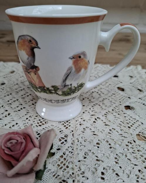 Door Elles roodborstje mok, Verzamelen, Dierenverzamelingen, Gebruikt, Overige typen, Vogel, Ophalen of Verzenden