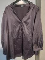 Paars sijtijne blouse ms mode maat 50, Ophalen of Verzenden