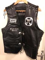 Black Label society leren battle vest zwart XL, Ophalen, Zo goed als nieuw, Kleding