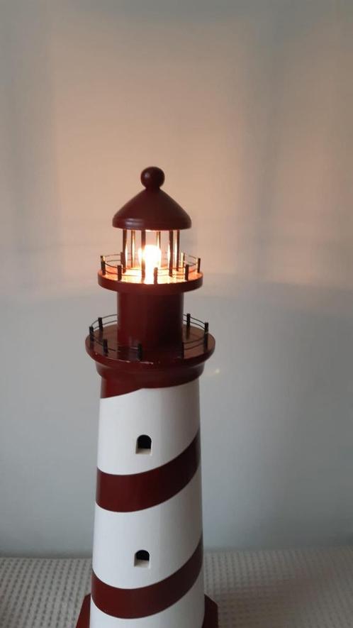Vintage vuurtoren lamp 81 cm.|  hoge vloerlamp, Huis en Inrichting, Lampen | Vloerlampen, Zo goed als nieuw, Minder dan 100 cm