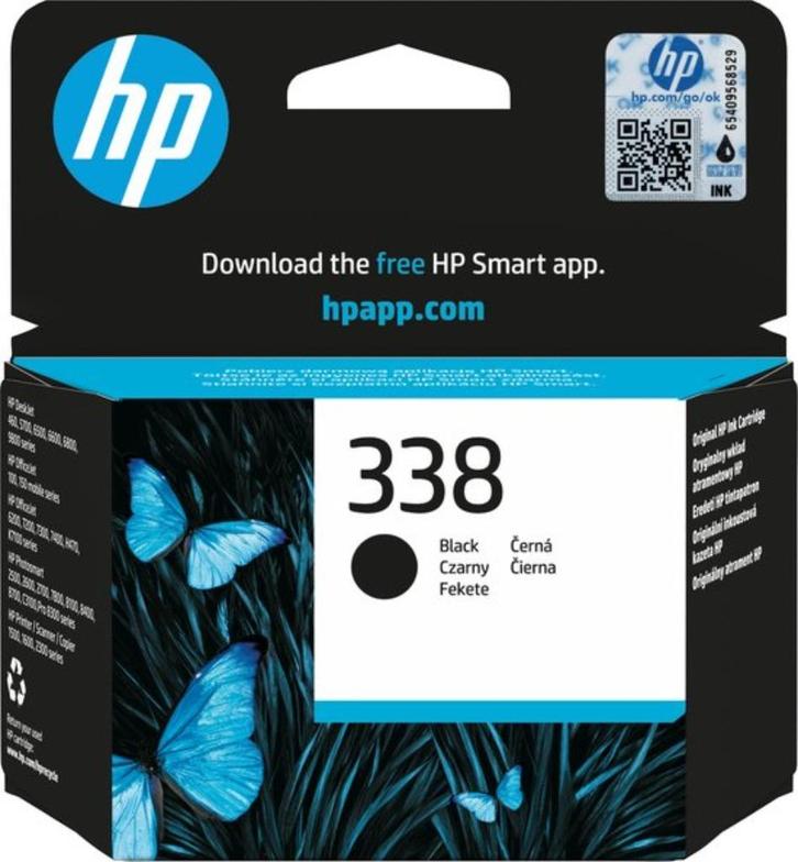 HP 338 Inktcartridge - zwart, Computers en Software, Printerbenodigdheden, Nieuw, Cartridge, Verzenden