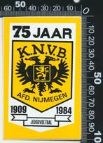 Sticker: KNVB - Afdeling Nijmegen - 75 Jaar, Sport, Ophalen of Verzenden