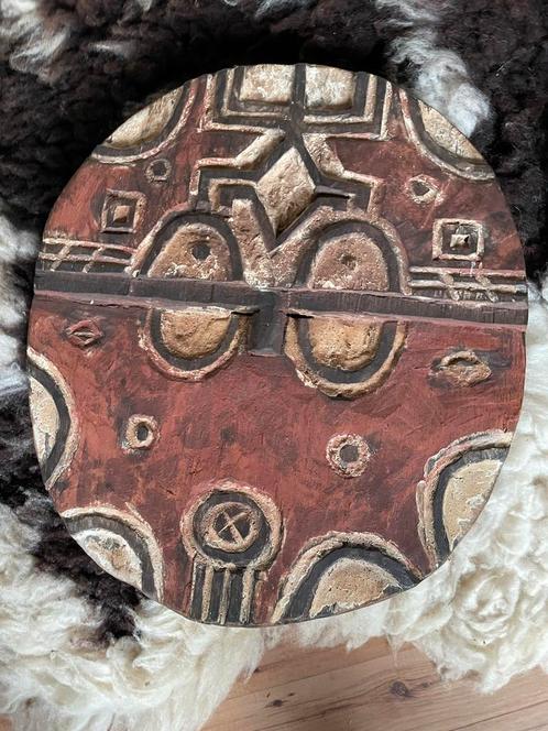 Afrikaans Houten Schild Decoratie Kunstobject Handgemaakt Un, Antiek en Kunst, Kunst | Niet-Westerse kunst, Ophalen of Verzenden