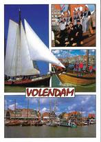 Ansichtkaart	Volendam	4-luik	Zeilschepen	Klederdracht, Verzenden, 1980 tot heden, Gelopen, Noord-Holland