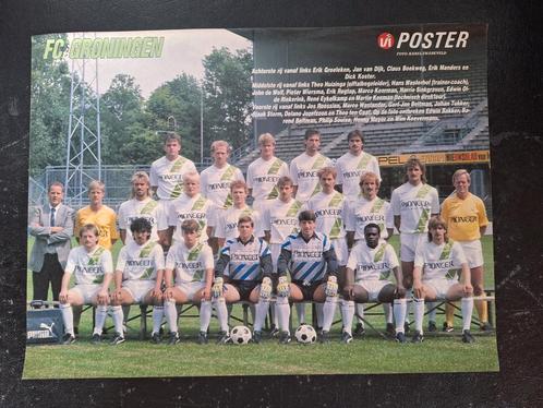 Oude poster FC Groningen jaren 80 [7], Verzamelen, Sportartikelen en Voetbal, Zo goed als nieuw, Poster, Plaatje of Sticker, Overige binnenlandse clubs