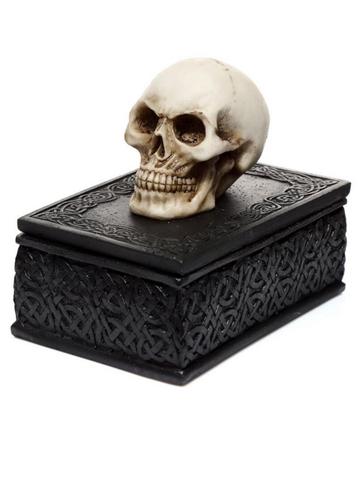 Schedel Zwart Keltisch Sieradendoosje, vrouw, skull, hobby beschikbaar voor biedingen