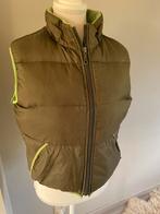 Bodywarmer groen, met lichtgroene bies. Maat M, Kleding | Dames, Bodywarmers, Groen, Gedragen, Maat 38/40 (M), Ophalen of Verzenden