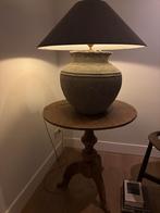 Ronde bijzettafel, wijntafel, teak, Huis en Inrichting, Tafels | Bijzettafels, Ophalen, Rond, 55 tot 75 cm, 60 cm of meer