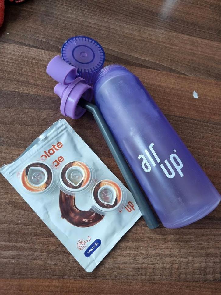 Air Up paars met 4 pods, Sport en Fitness, Bidons, Zo goed als nieuw, Ophalen