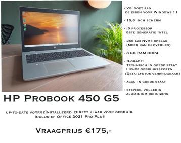 Vlotte laptop, met Windows 11 en Office 2021 beschikbaar voor biedingen