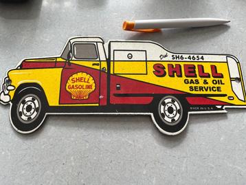 Shell Emaille reclamebordje  beschikbaar voor biedingen